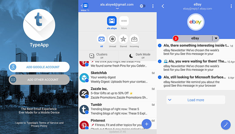 email typeapp mail app android