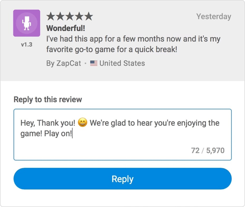 Five star app reviews