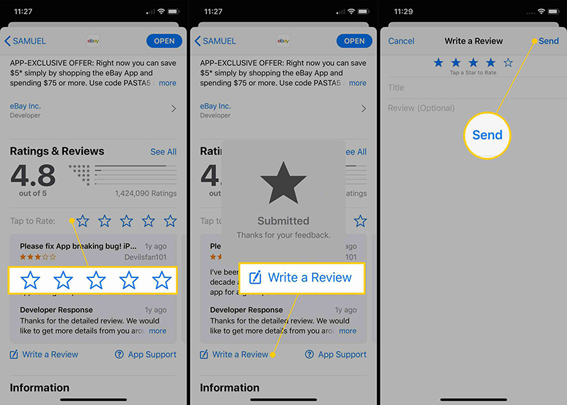 How To Rate And Review An App On The App Store And Google Play