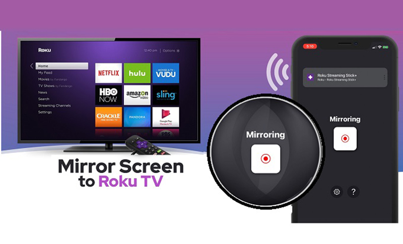 How to mirror screen on roku