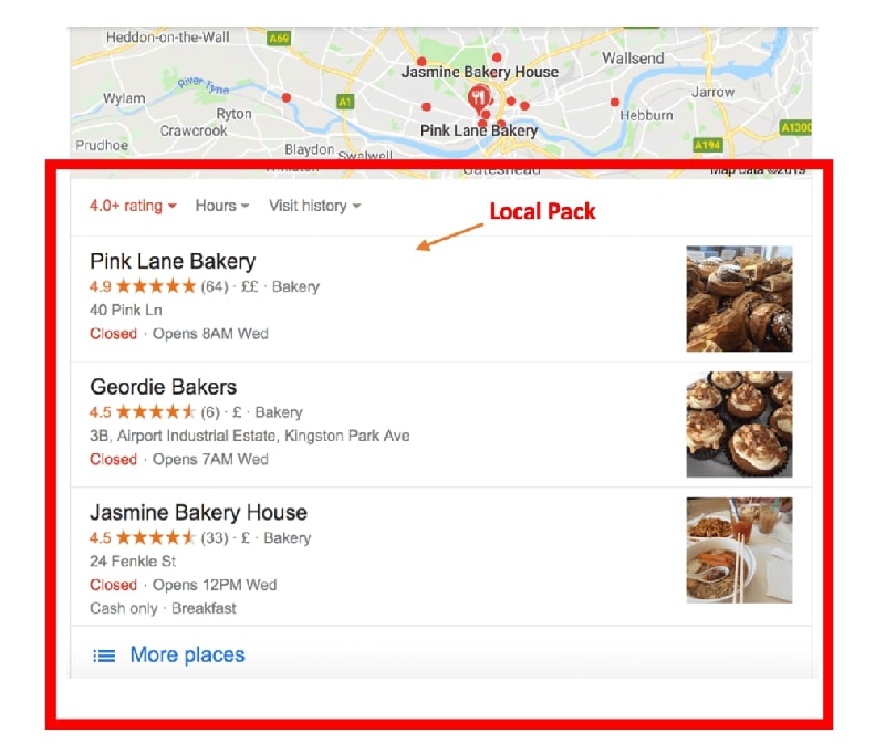 positive effects of Google Maps and Google Reviews